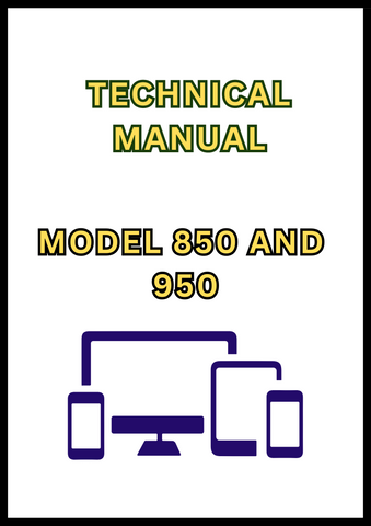 MODEL 850 AND 950 FELLER BUNCHER TECHNICAL MANUAL - PDF