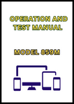 MODEL 859M TRACKED FELLER BUNCHER OPERATION AND TEST MANUAL - PDF