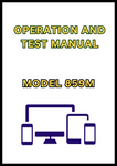 MODEL 859M TRACKED FELLER BUNCHER OPERATION AND TEST MANUAL - PDF