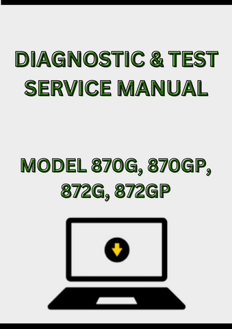 MODEL 870G, 870GP, 872G, 872GP MOTOR GRADER DIAGNOSTIC & TEST SERVICE MANUAL - PDF