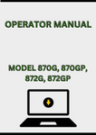 MODEL 870G, 870GP, 872G, 872GP MOTOR GRADER OPERATOR MANUAL - PDF