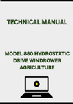 MODEL 880 HYDROSTATIC DRIVE WINDROWER TECHNICAL MANUAL - PDF