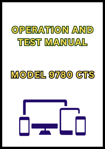 MODEL 9780 CTS COMBINE OPERATION AND TEST MANUAL - PDF