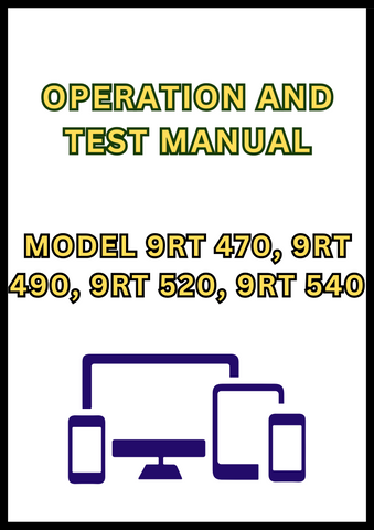MODEL 9RT 470, 9RT 490, 9RT 520, 9RT 540, 9RT 570 AND 9RT 590 TRACTOR OPERATION AND TEST MANUAL - PDF
