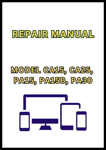 MODEL CA15, CA25, PA15, PA15B, PA30, PA30B, PA40, SS30 STUMP SHREDDER REPAIR MANUAL - PDF