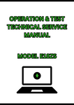 MODEL E18ZS EXCAVATOR OPERATION & TEST TECHNICAL SERVICE MANUAL - PDF