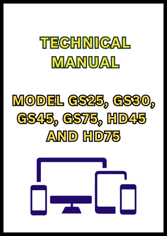 MODEL GS25, GS30, GS45, GS75, HD45 AND HD75 WALK-BEHIND MOWER TECHNICAL MANUAL - PDF