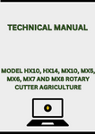 MODEL HX10, HX14, MX10, MX5, MX6, MX7 AND MX8 ROTARY CUTTER TECHNICAL MANUAL - PDF