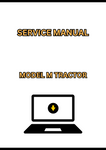 MODEL M TRACTOR SERVICE MANUAL - PDF