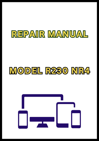 MODEL R230 NR4 COMBINE REPAIR MANUAL - PDF