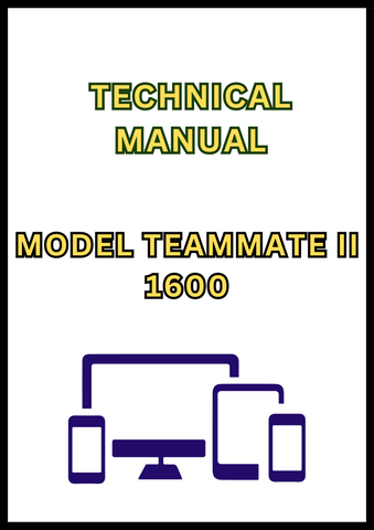 MODEL TEAMMATE II 1600 SERIES PLANETARY TECHNICAL MANUAL - PDF