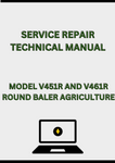 MODEL V451R AND V461R ROUND BALER SERVICE REPAIR TECHNICAL MANUAL - PDF