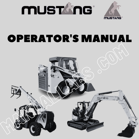 Mustang 1750RT, 1750RT NXT2, 2100RT, 2100RT NXT2, 2500RT Track Loader Operator Manual 50940163F