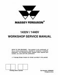 Massey Ferguson 1433V, 1440V Tractor Service Repair Manual - PDF File