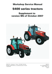 Massey Ferguson 5425, 5435, 5445, 5455, 5460, 5465, 5470, 5475, 5480 (5400 Series) Tractor Workshop Service Manual