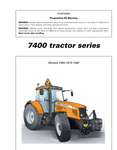 Massey Ferguson 7465, 7475, 7480 Tier 3 DYNA-STEP MUNICIPAL Tractors Operator's Manual