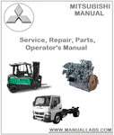 Mitsubishi FG10N, FG15ZN, FG18ZN Forklift Truck Service Repair Manual