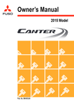 2015 Mitsubishi FEC52, FEC72, FEC92, FGB72 Fuso Canter Truck Owner's Manual - PDF File Download