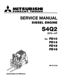 Mitsubishi FD15, FD18, FD20, FD25, FD30, FD35A Forklift Truck Service Repair Manual