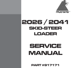 This Service Repair Manual offers all the service and repair information for Mustang 2026, 2041 Skid Steer Loader. With this in-depth & highly detailed manual you will be able to work on your vehicle with the absolute best resources available, which will not only save you money in repair bills but will also help you to look after your business. The information on this manual covered everything you need to know when you want to repair or service on Mustang 2026, 2041 Skid Steer Loader.