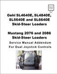 Mustang 2076, 2086 Skid Steer Loader Service Manual Addendum For Dual Joystick Controls 917231 - PDF File Download