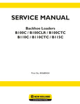  Unlock the full potential of your New Holland equipment with the comprehensive Service Manual for models B100C, B100CLR, B100CTC, B110C, B110CTC, and B115C. This PDF file, catalog number 84568042A, is your go-to resource for detailed maintenance and repair guidance, ensuring your machinery operates at peak performance.