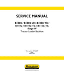 Unlock the full potential of your New Holland equipment with the comprehensive B100C, B100C LR, B100C TC, B110C, B110C TC, and B115C TC Stage IV Service Manual (48126557) in PDF format. This essential resource provides detailed maintenance and repair instructions, ensuring your machinery operates at peak performance. With easy navigation and clear diagrams, you can quickly troubleshoot issues and perform routine services, saving you time and money. Equip yourself with the knowledge to keep your New Holland