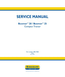 Unlock the full potential of your New Holland Boomer 20 and 25 compact tractors with the comprehensive Service Manual (48017684) in PDF format. This essential guide provides detailed instructions, diagrams, and troubleshooting tips to ensure your tractor operates at peak performance. Whether you're a seasoned mechanic or a DIY enthusiast, this manual is designed to simplify maintenance and repairs, saving you time and money. Invest in your equipment's longevity and efficiency today with this invaluable