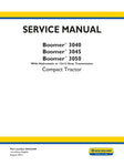 Unlock the full potential of your New Holland Boomer 3040, 3045, and 3050 tractors with the comprehensive Service Manual (84242309) available in PDF format. This essential guide covers both hydrostatic and 12×12 gear transmission systems, providing you with detailed instructions, troubleshooting tips, and maintenance procedures to keep your equipment running smoothly. Whether you're a seasoned professional or a DIY enthusiast, this manual is your go-to resource for ensuring optimal performance and longevity