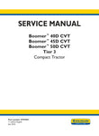 Unlock the full potential of your New Holland Boomer 40D, 45D, and 50D with the comprehensive CVT Tier 3 Service Manual (47975091) in PDF format. This essential guide provides detailed maintenance procedures, troubleshooting tips, and technical specifications to ensure your equipment runs smoothly and efficiently. With easy navigation and clear illustrations, this manual is designed for both seasoned professionals and DIY enthusiasts, making it an invaluable resource for keeping your tractor in top