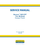 Unlock the full potential of your New Holland Boomer 54D CVT Tier 4B Compact Tractor with the comprehensive Service Manual (48017704) in PDF format. This essential guide provides detailed insights into maintenance, troubleshooting, and repair procedures, ensuring your tractor operates at peak performance. With easy navigation and clear illustrations, you'll have the knowledge to tackle any issue confidently, prolonging the life of your equipment and maximizing productivity. Don't miss out on this invaluable