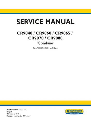Enhance your maintenance routine with the NEW HOLLAND CR9040, CR9060, CR9065, CR9070, CR9080 COMBINE SERVICE MANUAL (Part No. 84235773). This comprehensive PDF file is designed to provide you with all the essential information needed to keep your combine running smoothly and efficiently.