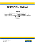 Unlock the full potential of your New Holland CR9090, CX8080, and CX8090 Elevation combines with the comprehensive Service Manual (Part Number: 47695751). This PDF file is an essential resource for operators and technicians, providing detailed insights into maintenance, troubleshooting, and repair procedures tailored specifically for Tier 4A models. With clear diagrams and step-by-step instructions, you can ensure optimal performance and longevity of your equipment, making it a must-have for anyone serious 