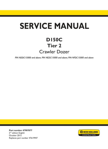 Unlock the full potential of your New Holland D150C Crawler Dozer with the comprehensive Service Manual (Part Number: 47907877). This PDF file is an essential resource for operators and technicians alike, providing detailed insights into maintenance, troubleshooting, and repair procedures tailored specifically for Tier 2 models.