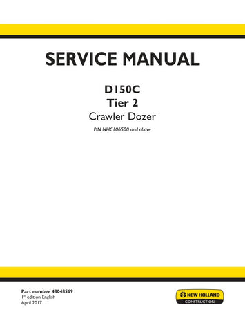 Unlock the full potential of your New Holland D150C with the comprehensive Tier 2 Service Manual (48048569) in PDF format. This essential guide provides detailed instructions, diagrams, and troubleshooting tips to ensure your equipment runs smoothly and efficiently. Perfect for both seasoned professionals and DIY enthusiasts, this manual is your go-to resource for maintenance and repairs, helping you save time and money while keeping your machinery in top condition. Don't miss out on the opportunity to