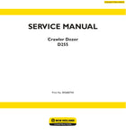 Unlock the full potential of your New Holland D255 Crawler Dozer with the comprehensive Service Manual (Part Number: 84568074A). This PDF file is an essential resource for operators and technicians alike, providing detailed insights into maintenance, troubleshooting, and repair procedures tailored specifically for your dozer model.