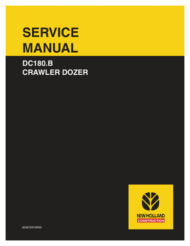 Discover the ultimate resource for maintaining your New Holland DC180.B Crawler Dozer with our comprehensive Service Manual (6036709100NA) in PDF format. This essential guide provides detailed instructions, diagrams, and troubleshooting tips to ensure your equipment operates at peak performance.