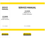 Enhance your maintenance capabilities with the NEW HOLLAND E225BSR ROPS TIER III CRAWLER EXCAVATOR SERVICE MANUAL (84396008A) in PDF format. This comprehensive guide provides detailed instructions, diagrams, and troubleshooting tips to ensure your excavator operates at peak performance. Perfect for both seasoned professionals and DIY enthusiasts, this manual is an essential resource for efficient repairs and maintenance, helping you save time and reduce downtime on the job. Invest in your equipment's
