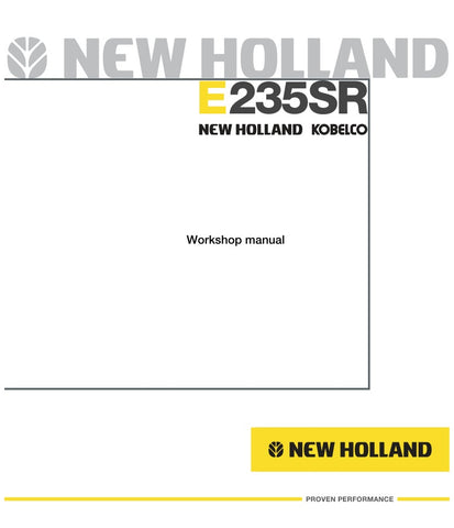 Discover the ultimate resource for maintaining your New Holland E235SR Excavator with the comprehensive Workshop Manual (604.13.436) in PDF format. This manual is meticulously designed to provide you with detailed instructions, diagrams, and specifications, ensuring that you have all the information needed to keep your excavator running smoothly and efficiently.