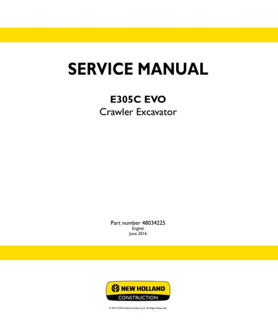 Unlock the full potential of your New Holland E305C EVO Crawler Excavator with the comprehensive Service Manual (48034225) in PDF format. This essential guide provides detailed insights into maintenance, troubleshooting, and repair procedures, ensuring your equipment operates at peak performance.