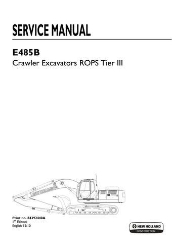  Unlock the full potential of your New Holland E485B Crawler Excavator with the comprehensive ROPS Tier III Service Manual (Part No. 84392440A). This PDF file is an essential resource for operators and technicians, providing detailed insights into maintenance, troubleshooting, and repair procedures. With clear diagrams and step-by-step instructions, you can ensure optimal performance and longevity of your equipment. Invest in this manual today to enhance your operational efficiency and keep your excavator