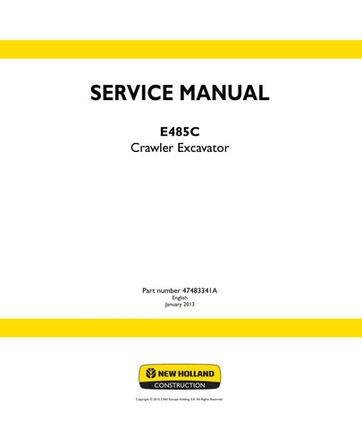 Unlock the full potential of your New Holland E485C Crawler Excavator with the comprehensive Service Manual (Part Number: 47483341A). This PDF file is an essential resource for operators and technicians alike, providing detailed insights into maintenance, troubleshooting, and repair procedures tailored specifically for your machine.