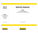 Unlock the full potential of your New Holland E485C with the comprehensive Hino Diesel Engine Service Manual (P11C-VC) - PDF File (Part No. 84561180A). This essential resource provides detailed insights into maintenance, troubleshooting, and repair procedures, ensuring your equipment operates at peak performance. With easy navigation and clear illustrations, this manual is designed for both seasoned professionals and DIY enthusiasts, making it an invaluable addition to your toolkit. Don't miss the