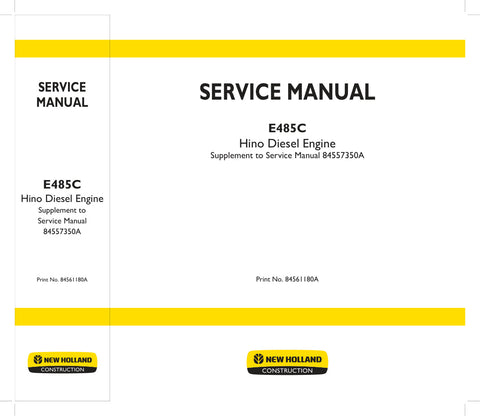 Unlock the full potential of your New Holland E485C with the comprehensive Hino Diesel Engine Service Manual (P11C-VC) - PDF File (Part No. 84561180A). This essential resource provides detailed insights into maintenance, troubleshooting, and repair procedures, ensuring your equipment operates at peak performance. With easy navigation and clear illustrations, this manual is designed for both seasoned professionals and DIY enthusiasts, making it an invaluable addition to your toolkit. Don't miss the