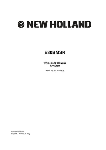 With clear diagrams and step-by-step instructions, this manual ensures that you can efficiently perform routine checks and complex repairs, minimizing downtime and maximizing productivity. Whether you're looking to enhance your machine's performance or extend its lifespan, this workshop manual is your go-to guide for all technical aspects of the E80BMSR.