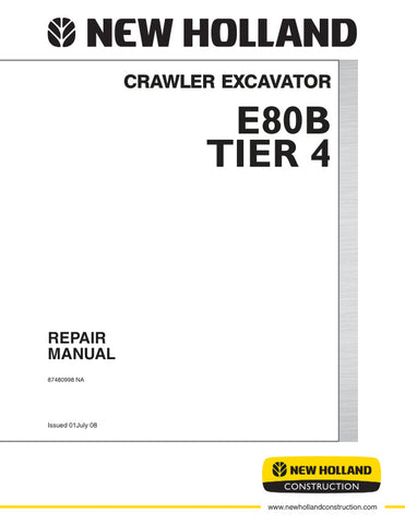 Unlock the full potential of your New Holland E80B Crawler Excavator with the comprehensive Repair Manual (Part No. 87480998). This PDF file is an essential resource for both seasoned mechanics and DIY enthusiasts, providing detailed diagrams, troubleshooting tips, and step-by-step repair instructions tailored specifically for Tier 4 models. Ensure your excavator operates at peak performance and longevity by having this invaluable guide at your fingertips. Don't miss out on the opportunity to maintain your 