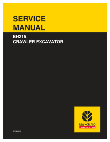 Unlock the full potential of your New Holland EH215 Crawler Excavator with the comprehensive Service Manual (6-75780NA) in PDF format. This essential guide provides detailed insights into maintenance, troubleshooting, and repair procedures, ensuring your equipment operates at peak performance.