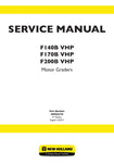 Unlock the full potential of your New Holland F140B, F170B, and F200B VHP motor graders with the comprehensive service manual (part number 448050427D). This PDF file is an essential resource for operators and technicians alike, providing detailed insights into maintenance, troubleshooting, and repair procedures tailored specifically for these powerful machines.