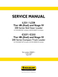 Unlock the full potential of your New Holland equipment with the comprehensive Service Manual for models L221, L228, C227, and C232, featuring Tier 4B (Final) and Stage IV compliance. This PDF file, catalog number 47683911, provides detailed insights into maintenance, troubleshooting, and repair procedures, ensuring your machinery operates at peak performance. With easy navigation and clear illustrations, this manual is an essential resource for both professionals and DIY enthusiasts, helping you save time 