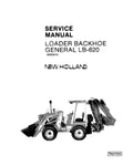 NEW HOLLAND LB-620 BACKHOE LOADER SERVICE MANUAL - PDF